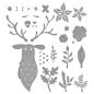 Preview: Spellbinders Dies "Floral Stag" Stanzschablonen