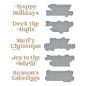 Preview: Spellbinders Hotfoil Plate - Joyful Christmas Sentiments Glimmer