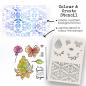 Preview: Polkadoodles  - Colour & Create - Stencil - "  Funky Butterfly Wish  " - Schablone 