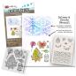 Preview: Polkadoodles  - Colour & Create - Stencil - "  Funky Butterfly Wish  " - Schablone 
