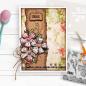 Preview: Polkadoodles  - Colour & Create - Craft Stamps - Clear Stamps - " Funky Daisy Smile  " - Stempel