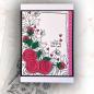 Preview: Polkadoodles  - Colour & Create - Craft Stamps - Clear Stamps - " Funky Rosy Posy  " - Stempel