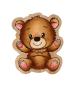 Preview: Creative Craft Lab - Studio Light - Rubber Stamp Wooden -  Ted Sitting  - Holzstempel 