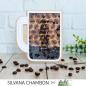Preview: Picket Fence Studios - Layering Stencil - "The Best Bean in Town" - Schablone