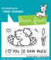 Preview: Lawn Fawn Stempelset "So Dam Much" Clear Stamp