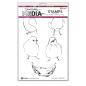 Preview: Ranger - Cling Stamps Dina Wakley Media - Nested birds - Stempel  