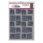 Preview: Ranger - Dina Wakley Media Stencil - Cross hatch - Schablone