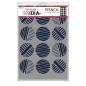 Preview: Ranger - Dina Wakley Media Stencil - Lined circles - Schablone