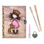 Preview: Gorjuss Santoro - Lockable Journal Set Purrrrrfect Love - Notebook Set 