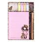 Preview: Gorjuss Santoro -  Desk Organiser Set Purrrrrfect Love - Notizblock 