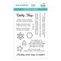 Preview: Spellbinders - Stempelset - "Quilty Hugs Sentiments" - Silikonstempel