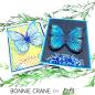 Preview: Picket Fence Studios - Schablone "Vertical Rays of Sun" Slim Line Stencil 4 x 10 Inch