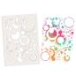 Preview: Polkadoodles - Schablone "Stars and Circles" Stencil  