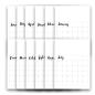 Preview: Polkadoodles DIY Kalender Kit "Perpetual" Calendar Template