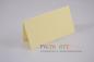 Preview: Tischkarte - Platzkarte 9 x 5 cm 240g/m² in hellgelb