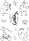 Preview: Creative Expressions - Stempelset A5 "Musical Birthday" Clear Stamps