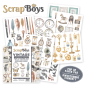 Preview: ScrapBoys - Stanzteile "Vintage" Pop Up Paper Pack 6x6 Inch - 24 Bogen