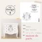 Preview: Re-Design with Prima - Transfer Aufkleber 12x12 Inch "Maison De Paris" Decor Transfer 2 Bogen 