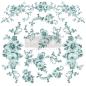 Preview: Re-Design with Prima - Transfer Aufkleber 12x12 Inch "Minty Roses" Decor Transfer 2 Bogen 