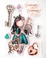 Preview: Studio Light Gorjuss - Stempelset "Curiosity" Cling Stamp 