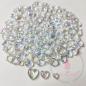 Preview: Dress My Craft - Streuteile Wassertropfen "Heart Rainbow" Droplets 8g