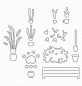 Preview: My Favorite Things - Stanzschablone "Patio Plants" Die-namics