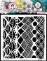 Preview: Art By Marlene - Schablone "Playful Textures" Stencil - Mask Signature Collection