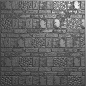 Preview: Creative Expressions - 3D Embossingfolder 8x8 "Brick Wall" Prägefolder Design by Sue Wilson