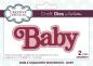 Preview: Creative Expressions - Stanzschablone "Noble Shadowed Sentiments Baby" Craft Dies Design by Sue Wilson