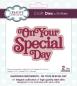 Preview: Creative Expressions - Stanzschablone "Shadowed Sentiments On Your Special Day" Craft Dies Design by Sue Wilson