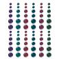 Preview: Simple Stories - Enamel Dots "Color Vibe Darks" 72 Stück 