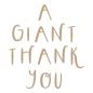 Preview: Spellbinders - Heißfolien-Platte "Giant Thank You" Hot Foil Plate