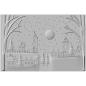 Preview: Sizzix - 3D Prägefolder "Winter Village" Embossing Folder