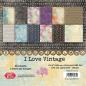 Preview: Craft & You Design - Designpapier "I Love Vintage" Paper Pad 6x6 Inch - 36 Bogen