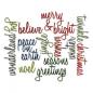 Preview: Sizzix - Stanzschablone "Holiday Words: Script" Thinlits Craft Dies by Tim Holtz