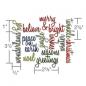 Preview: Sizzix - Stanzschablone "Holiday Words: Script" Thinlits Craft Dies by Tim Holtz