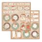 Preview: Stamperia - Designpapier "All Around Christmas" Paper Pack 8x8 Inch - 10 Bogen