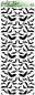 Preview: Picket Fence Studios - Schablone "Bat Crazy" Slim Line Stencil 4x10 Inch
