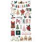 Preview: Simple Stories - Aufkleber "Boho Christmas" Chipboard Sticker 