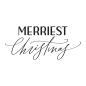 Preview: Spellbinders - Buchdrucktechnik "Merriest Christmas" Press Plate