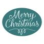 Preview: Spellbinders - Wachssiegel Stempel "Merry Christmas Oval" Waxs Seal Stamp