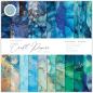 Preview: Craft Consortium - Designpapier "Ink Drops Ocean" Paper Pad 8x8 Inch - 30 Bogen