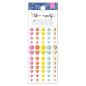 Preview: American Crafts - Enamel Dots "Iridescent Glitter" 60 Stk.
