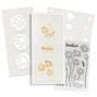 Preview: Polkadoodles - Schablone "Switchables Circles Triptych" Stencil  