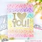 Preview: Heffy Doodle - Stanzschablone "I Heart You" Dies  