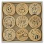 Preview: Meyco Holzstempel Set "Lehrerstempel" - 9 Stempel