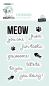 Preview: Creative Craft Lab - Studio Light - Stempelset "Meow" Clear Stamps