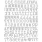 Preview: Sizzix Thinlits Craft Die-Set - Alphanumeric Tiny Type Upper / Buchstaben Schreibmaschine