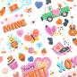 Preview: American Crafts - Aufkleber "Cutie Pie" Sticker