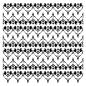 Preview: Creative Expressions - Schablone "Hearts" Stencil Design by Taylor Made Journals